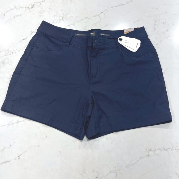 Prana Pants - Prana NEW Womens Halle Short II Blue 14 x 5" Gorpcore Outdoor Stretch UPF Travel